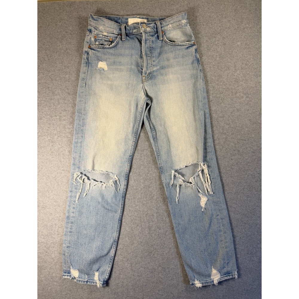 MOTHER SUPERIOR THE TOMCAT DISTRESSED STRAIGHT LEG JEANS USA- SIZE 27 SKU‎ 264